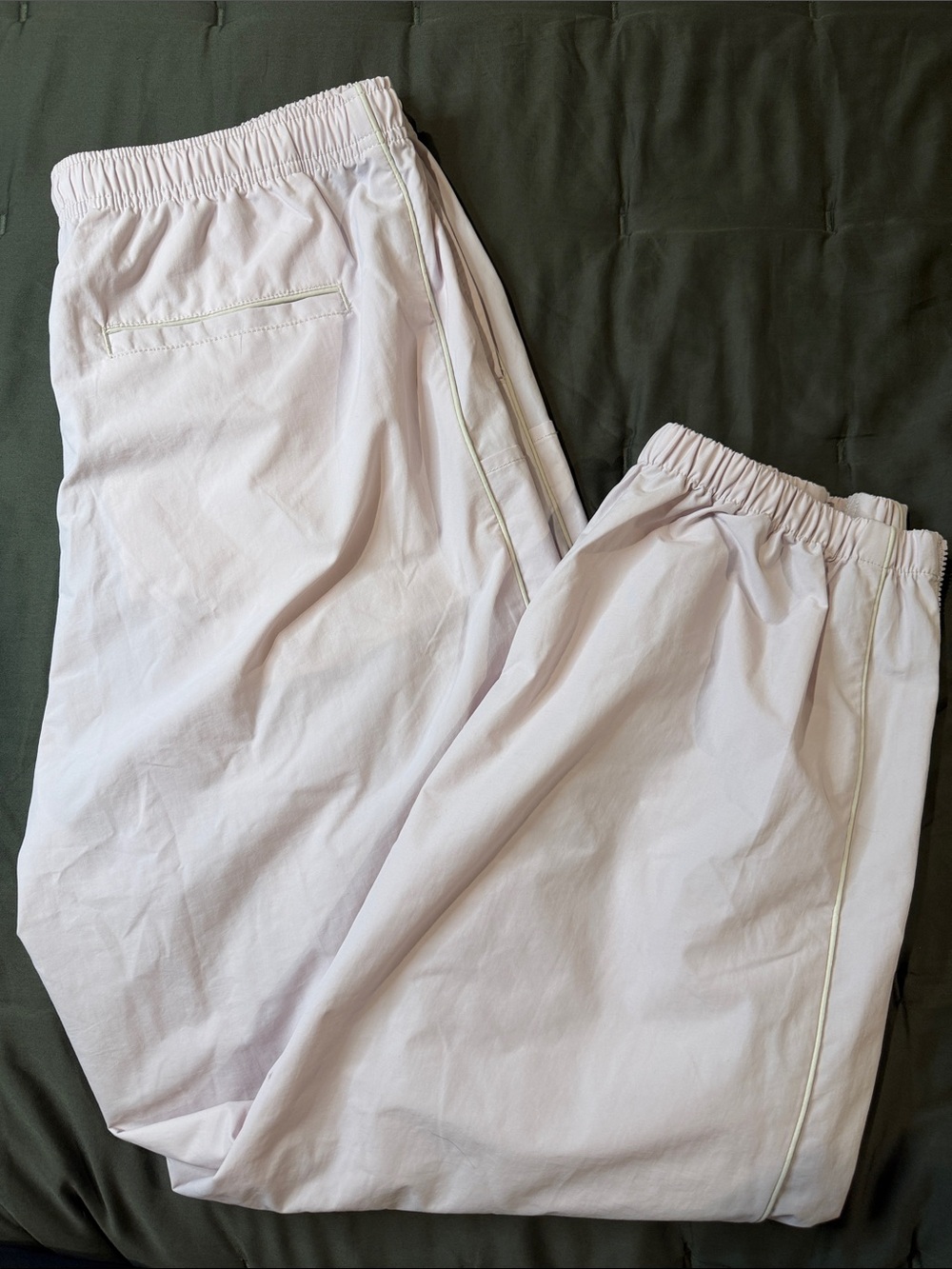 Urban Outfitters Light Pink Elastic-Waist Track Pants